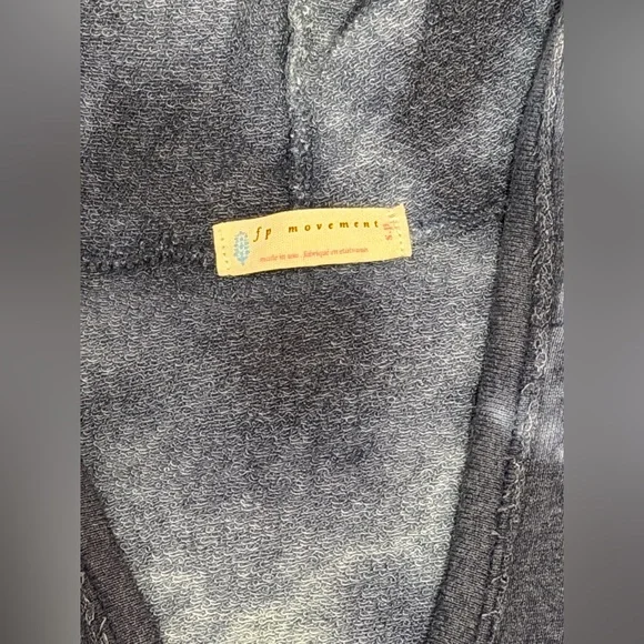 FREE PEOPLE FP Movement Favorite Washed Collection Tie Dye Hooded Romper S/M - Picture 5 of 5